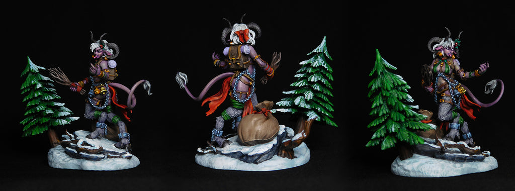 Resin Miniature - Nuri The Satyr - Female Krampus