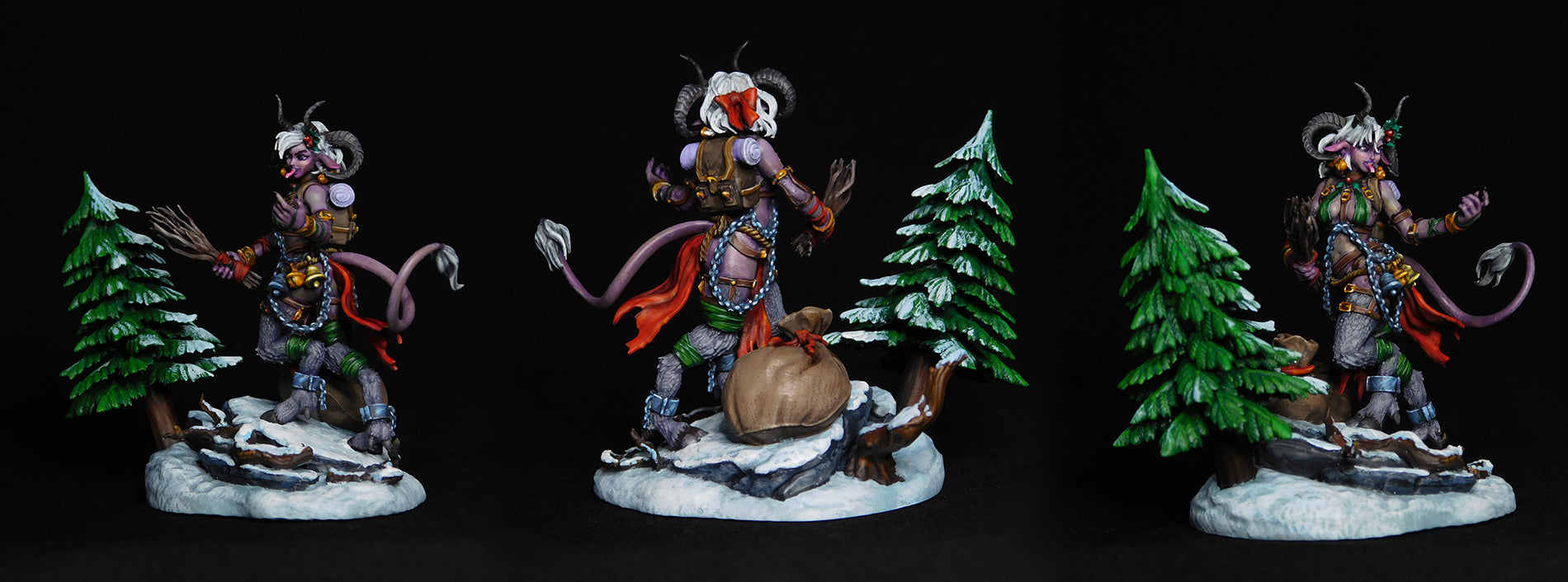 Resin Miniature - Nuri The Satyr - Female Krampus