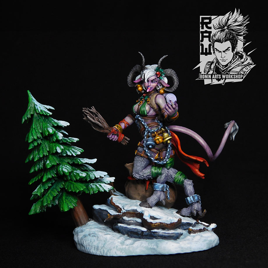 Resin Miniature - Nuri The Satyr - Female Krampus
