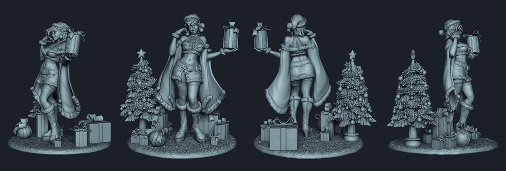 Resin Miniature - Polina (Xmas Elf) Pin Up