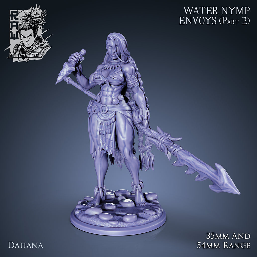 Resin Miniature - Dahana The Hunter - Dual form (Mermaid) Mini