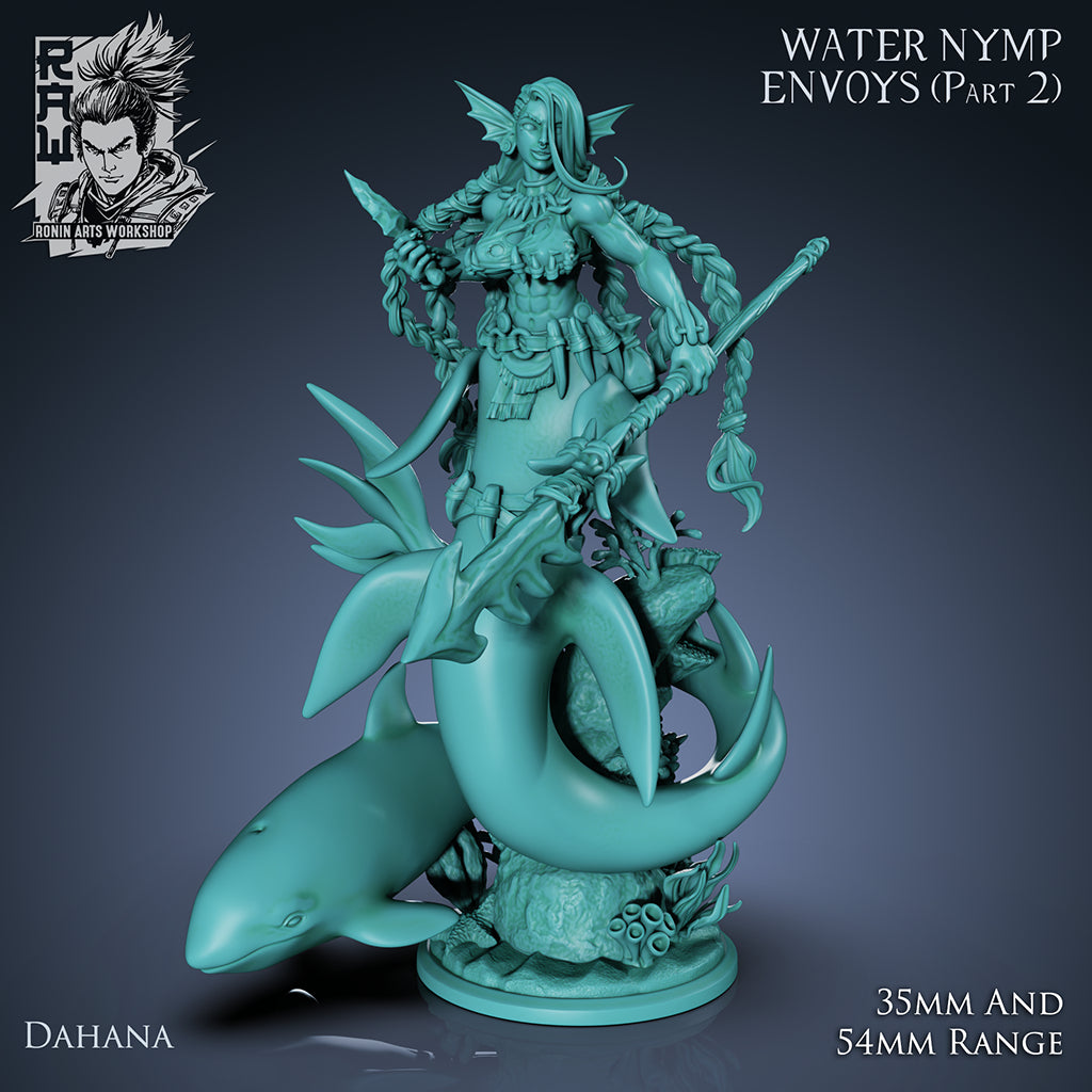 Resin Miniature - Dahana The Hunter - Dual form (Mermaid) Mini