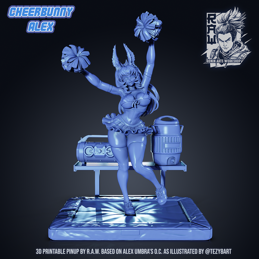 Resin Miniature - Cheerbunny Alex