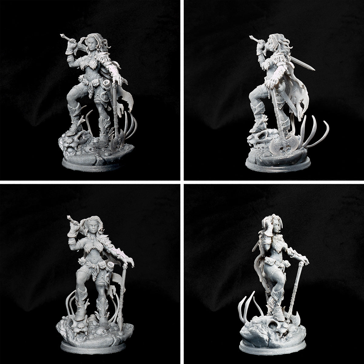 Resin Miniature - Rodica The Ruthless - Female Barbarian