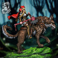 Resin Miniature - Rosa and Cesaire - Red Riding Hood and Wolf