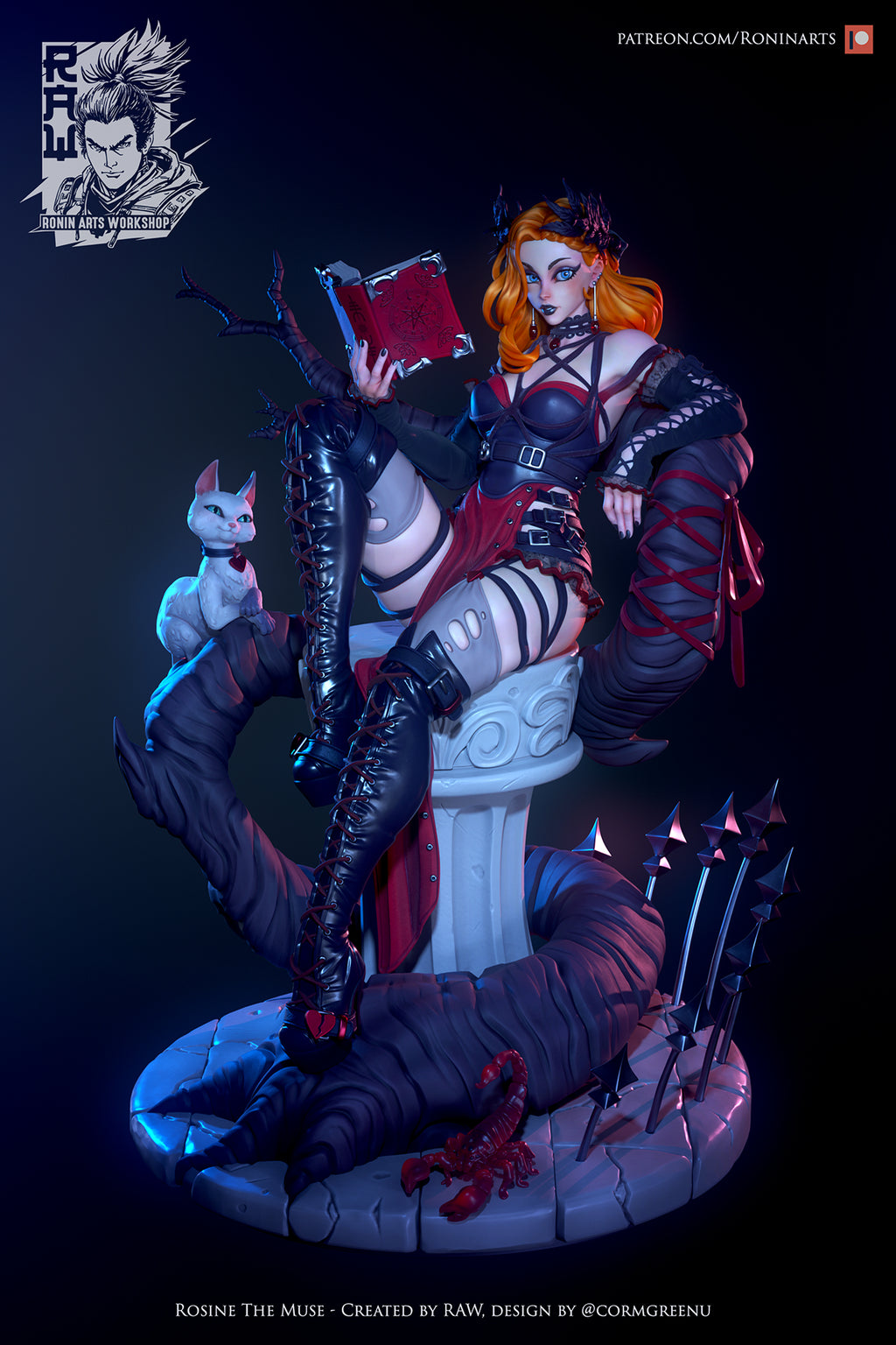 Resin Miniature - Rosine Pin Up