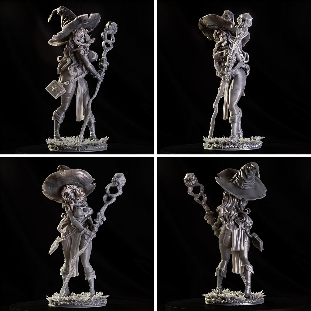 Resin Miniature - Ruby The Gem Witch - Sexy Witch PinUp