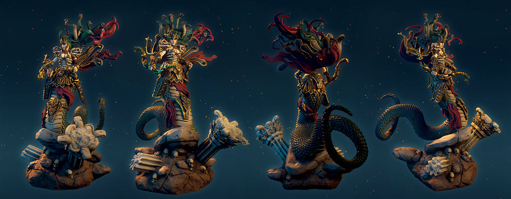 Resin Miniature - Scerastya The Great Gorgon