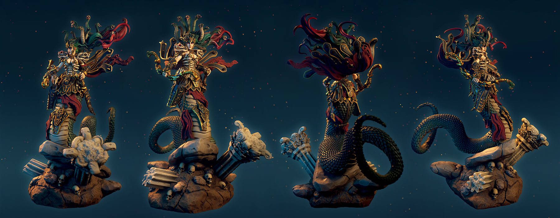 Resin Miniature - Scerastya The Great Gorgon