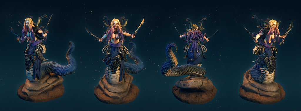 Resin Miniature - Scynthia The Stalking Shadow