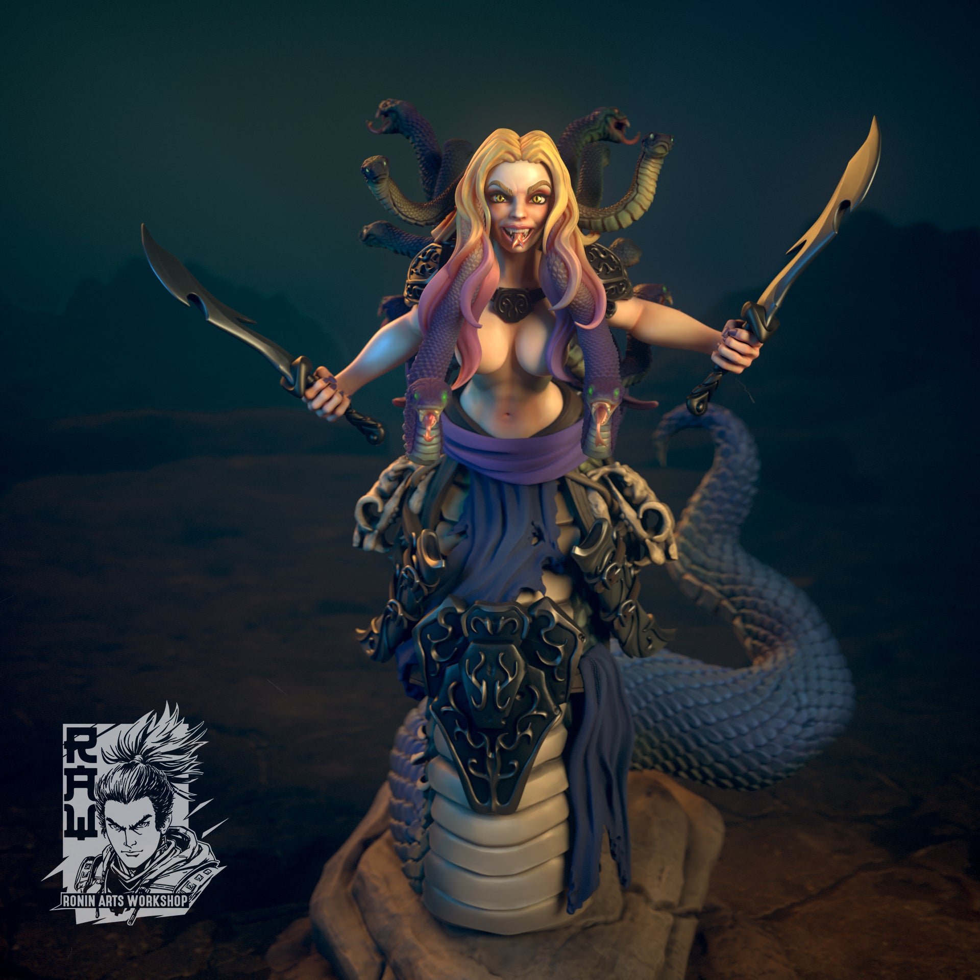 Resin Miniature - Scynthia The Stalking Shadow