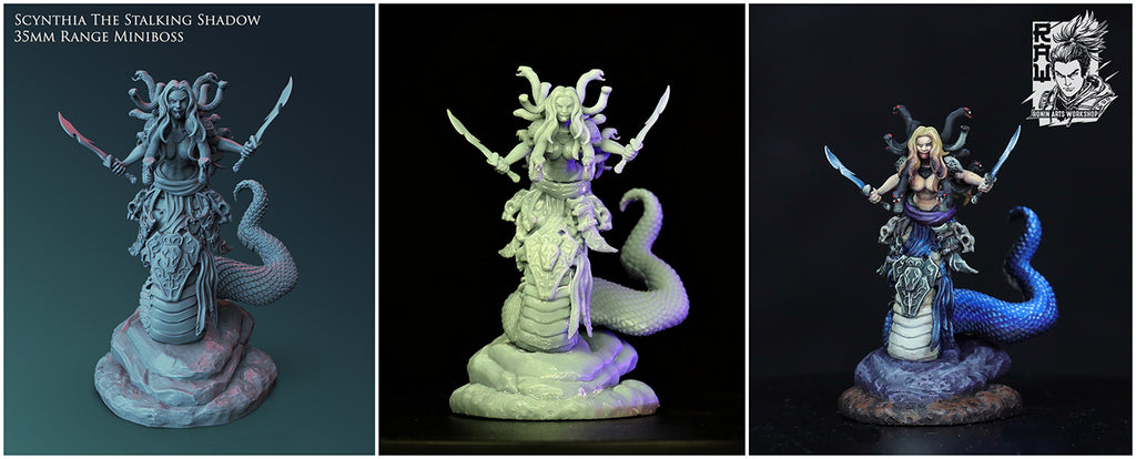 Resin Miniature - Scynthia The Stalking Shadow