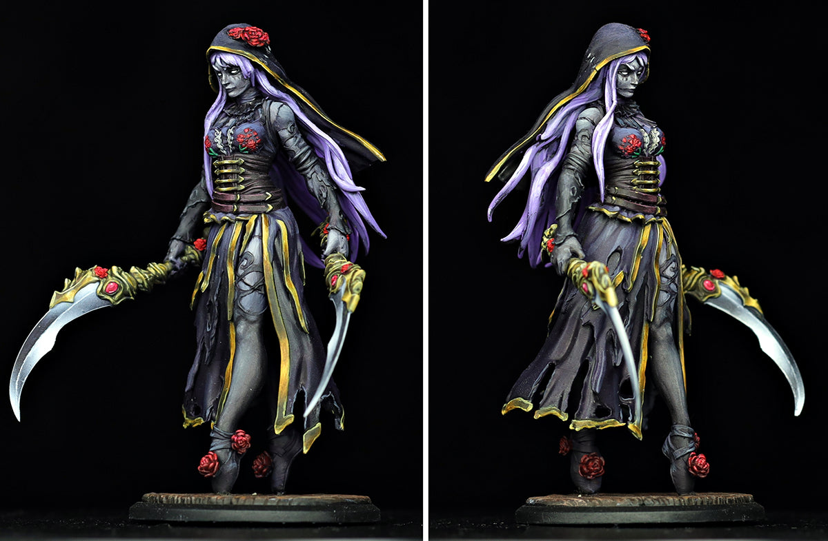 Resin Miniature - Soraya The Death Dancer - Dia De Muertos Catrina