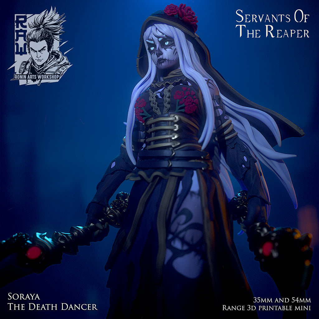 Resin Miniature - Soraya The Death Dancer - Dia De Muertos Catrina