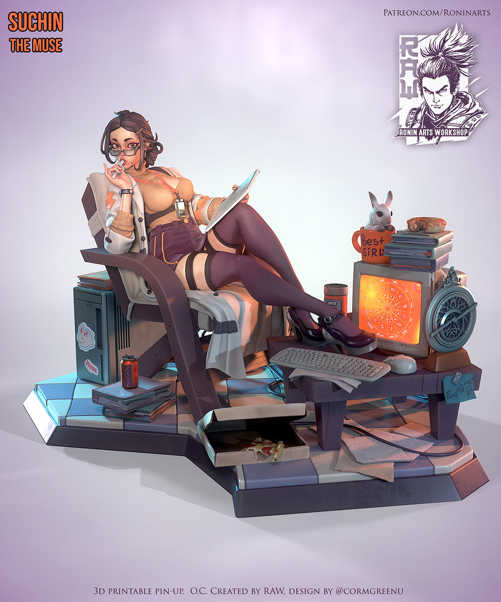 Resin Miniature - Suchin Pin Up