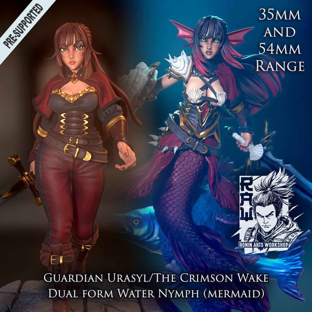 Resin Miniature - Urasyl - Shapeshifting Mermaid Inviltrator