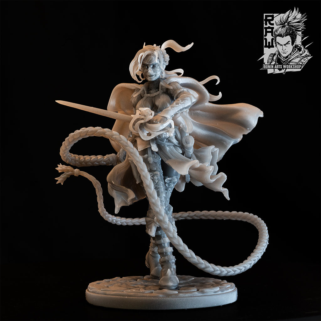 Resin Miniature - Valentina The Duskblade - Fencing Masked Vigilante