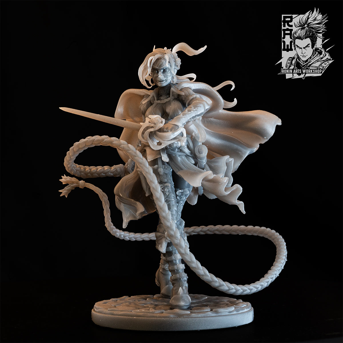 Resin Miniature - Valentina The Duskblade - Fencing Masked Vigilante