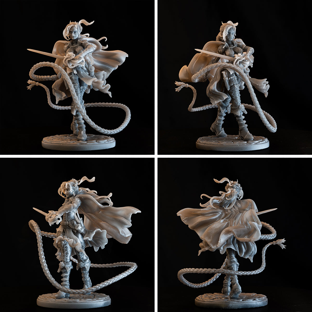 Resin Miniature - Valentina The Duskblade - Fencing Masked Vigilante