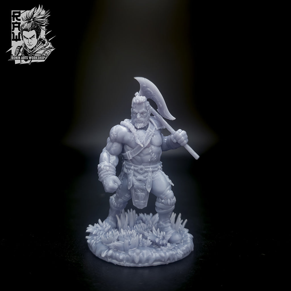 Resin Miniature - Wadon The Berserker - Warrior Dwarf