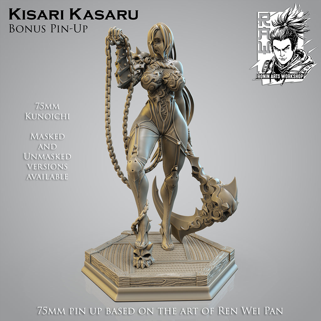 Resin Miniature - Kisari Karasu - 75mm Kunoichi